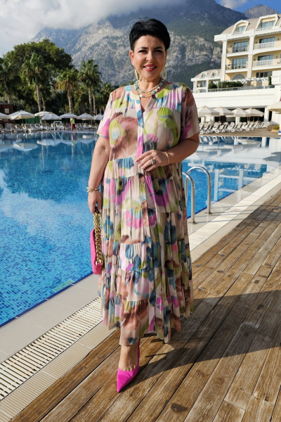 Платье Vittoria Queen 20433 мультиколор - фото 6