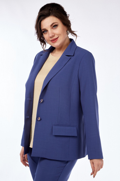 Брюки, жакет Vilena 917 джинс - фото 5