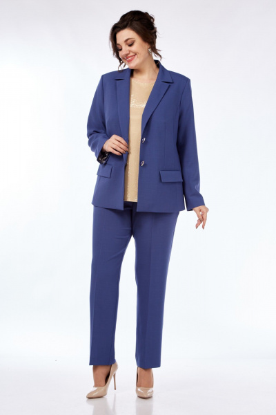 Брюки, жакет Vilena 917 джинс - фото 3