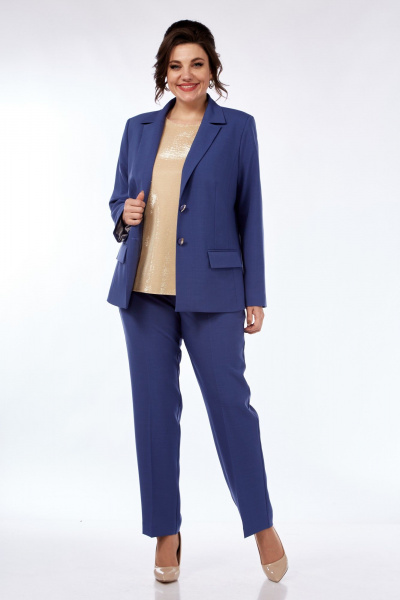 Брюки, жакет Vilena 917 джинс - фото 2