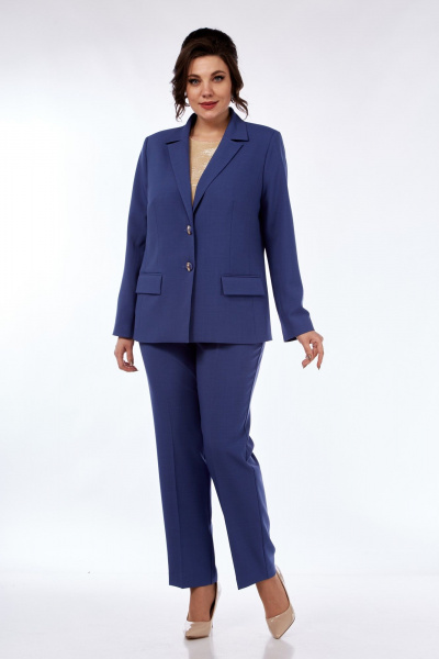 Брюки, жакет Vilena 917 джинс - фото 1