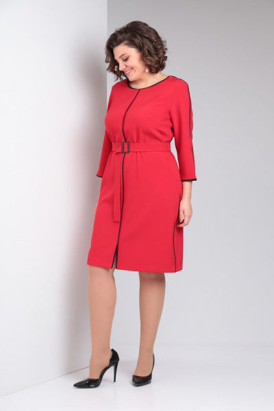 Платье Pocherk 1876 красный - фото 17