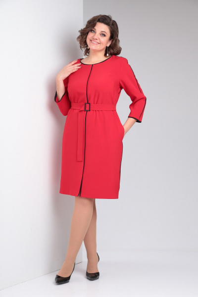 Платье Pocherk 1876 красный - фото 16