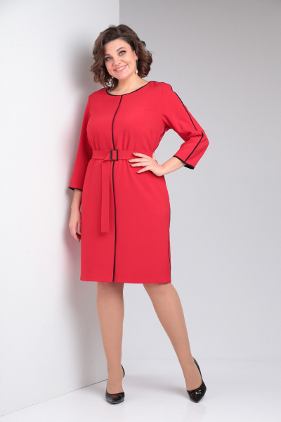 Платье Pocherk 1876 красный - фото 14