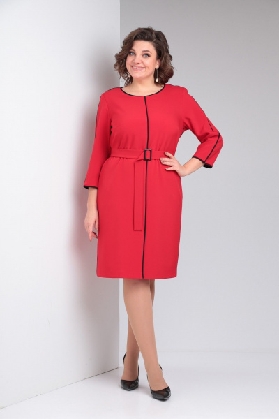 Платье Pocherk 1876 красный - фото 13