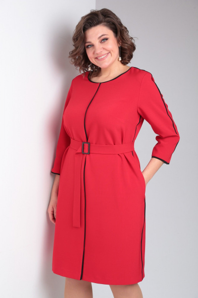 Платье Pocherk 1876 красный - фото 11