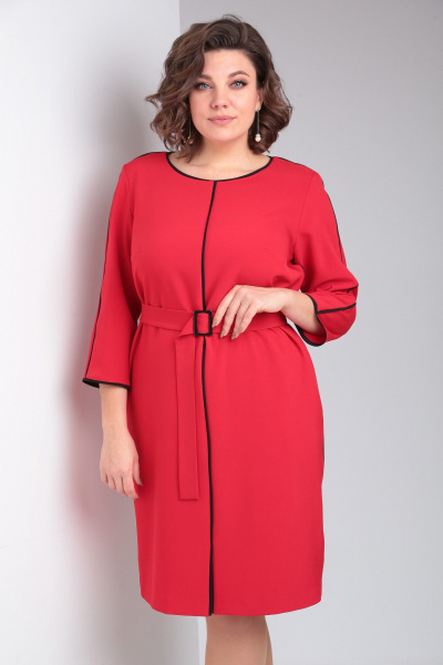 Платье Pocherk 1876 красный - фото 10