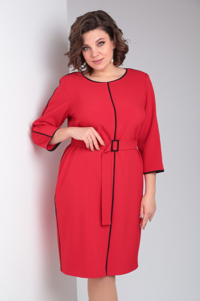 Платье Pocherk 1876 красный - фото 9