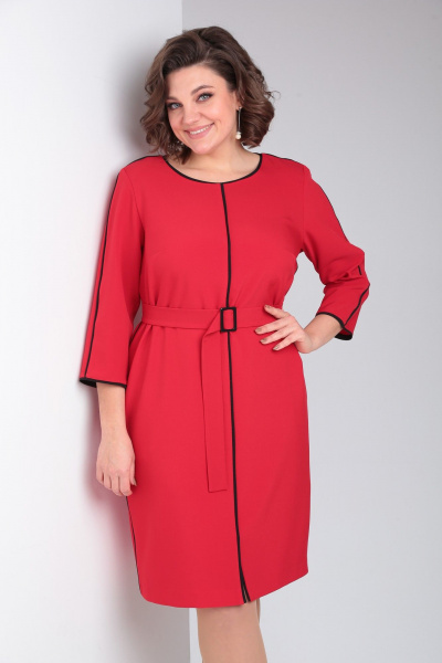 Платье Pocherk 1876 красный - фото 8