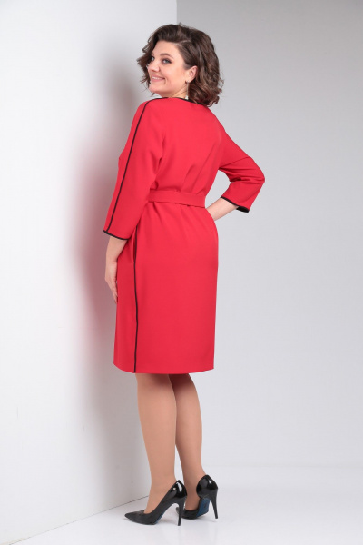 Платье Pocherk 1876 красный - фото 3