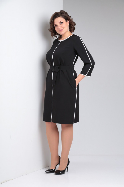 Платье Pocherk 1876 черный - фото 13