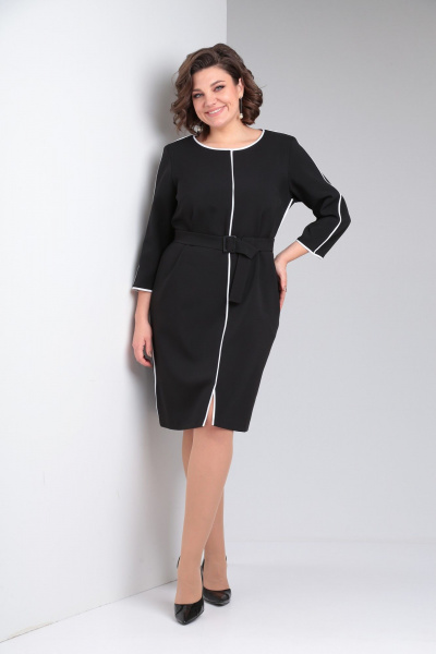 Платье Pocherk 1876 черный - фото 11