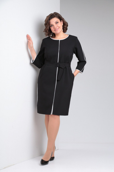 Платье Pocherk 1876 черный - фото 9