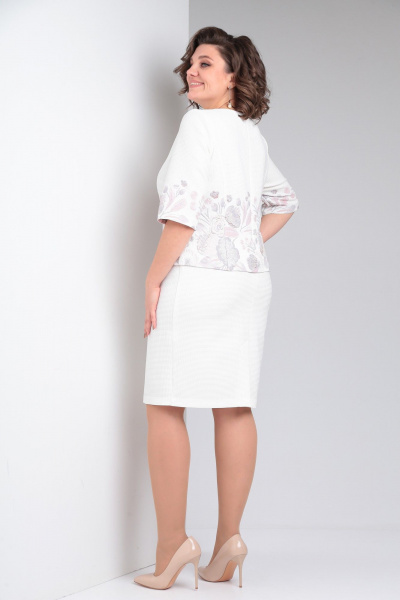 Платье Pocherk 1-032 белые_цветы - фото 6
