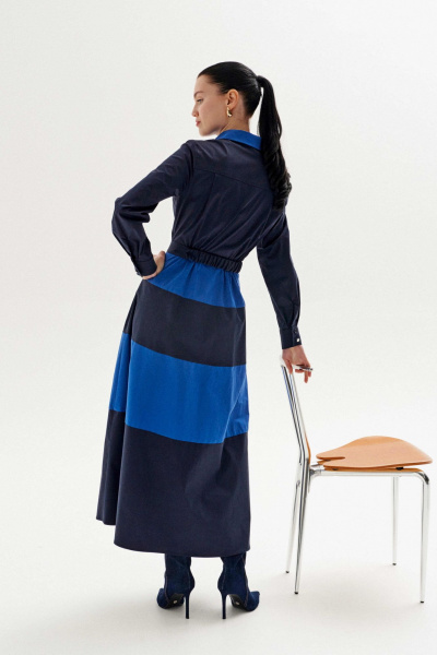 Платье Lokka 1323 синий-голубой - фото 2