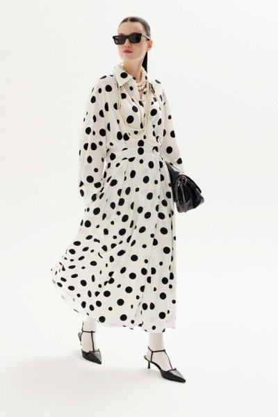 Платье Lokka 1340 белый_принт - фото 5