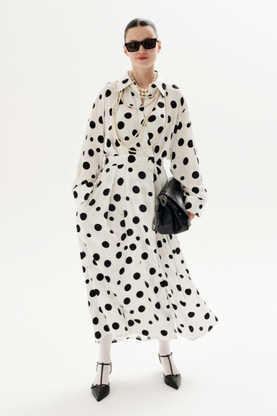 Платье Lokka 1340 белый_принт - фото 4