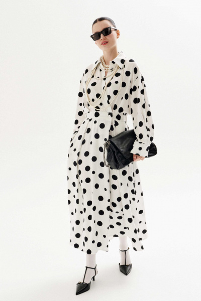 Платье Lokka 1340 белый_принт - фото 1