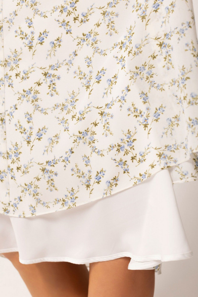 Платье Golden Valley 4982 белый_с_голубым - фото 4