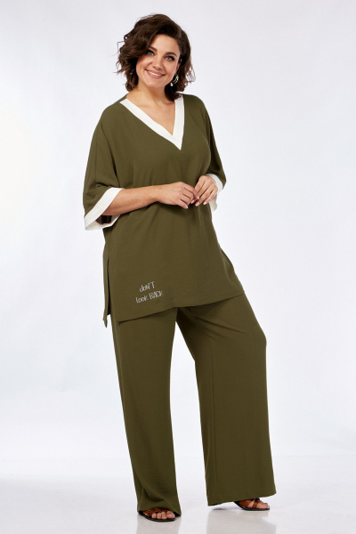 Блуза, брюки Jurimex 3062 хаки - фото 1