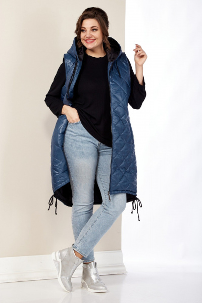 Жилет Shetti 2141 джинс - фото 3