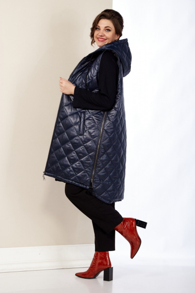 Жилет Shetti 2141 темно-синий - фото 9