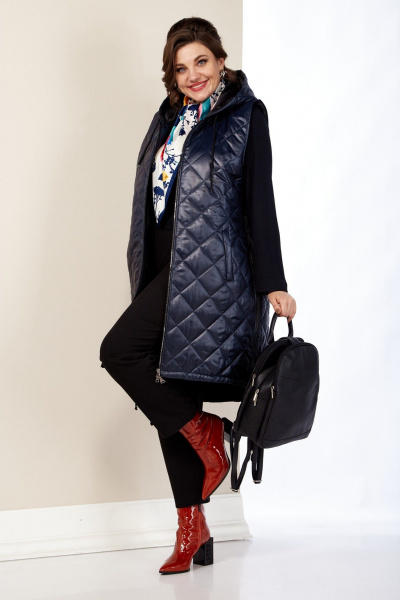 Жилет Shetti 2141 темно-синий - фото 7