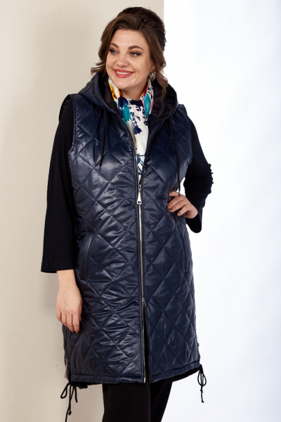 Жилет Shetti 2141 темно-синий - фото 4