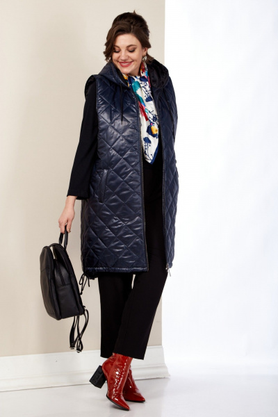 Жилет Shetti 2141 темно-синий - фото 3