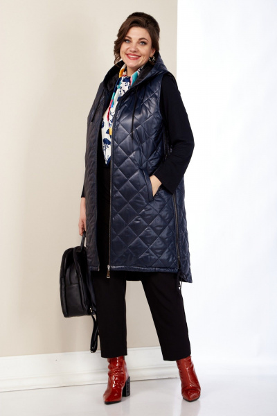 Жилет Shetti 2141 темно-синий - фото 2