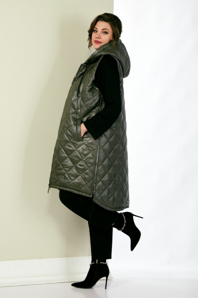 Жилет Shetti 2141 хаки - фото 8