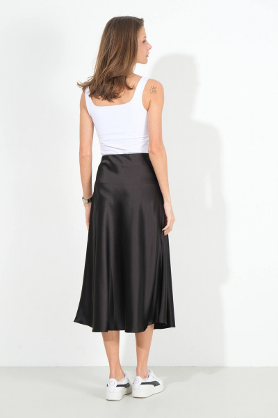 Классический белый топ с коротким рукавом из хлопка и трикотажа Luitui R5065 белый - фото 3