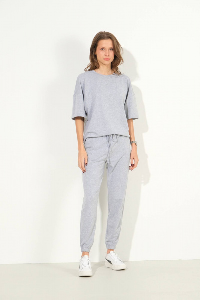 Брюки, джемпер Luitui R4040 серый - фото 2