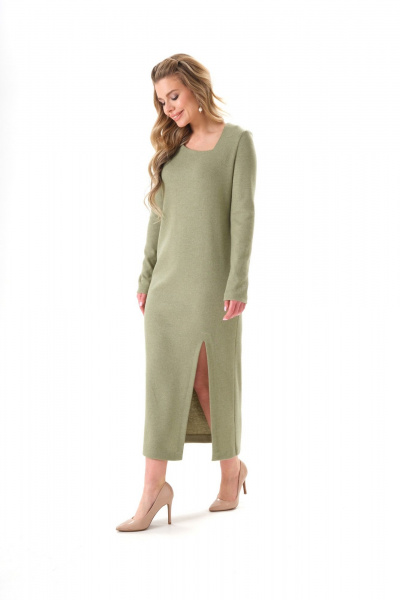Платье Galean Style 925 олива - фото 9