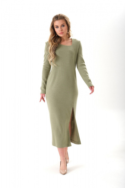 Платье Galean Style 925 олива - фото 8