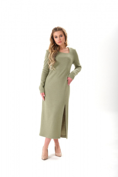 Платье Galean Style 925 олива - фото 7