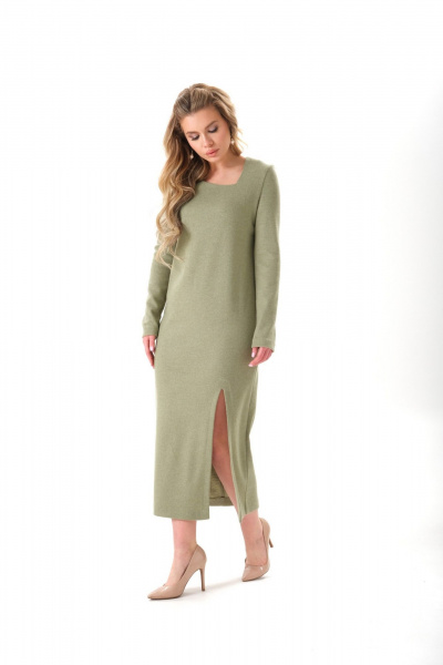 Платье Galean Style 925 олива - фото 4