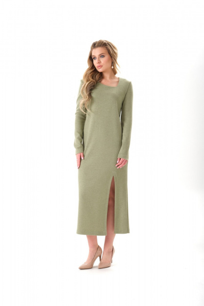 Платье Galean Style 925 олива - фото 3