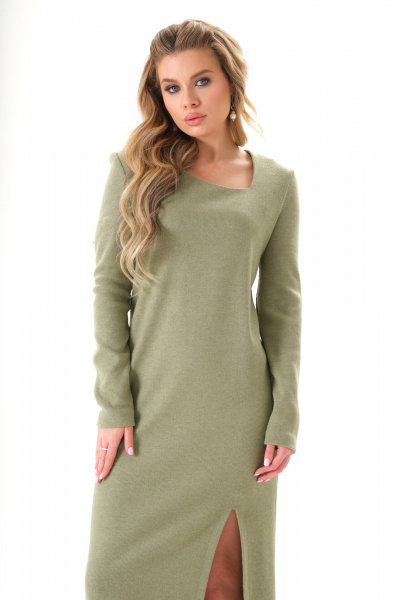 Платье Galean Style 925 олива - фото 2