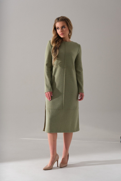 Платье Galean Style 928 олива - фото 4