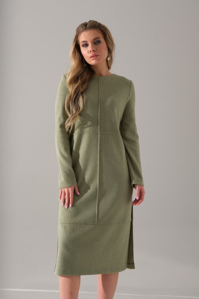 Платье Galean Style 928 олива - фото 3