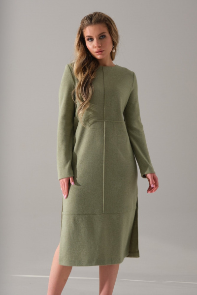 Платье Galean Style 928 олива - фото 1