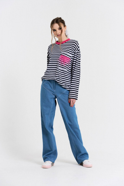 Джемпер MilMil 1070-3P Брайтон/розовый - фото 8