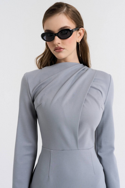 Платье MilMil 1096-2 Москва/серый - фото 7