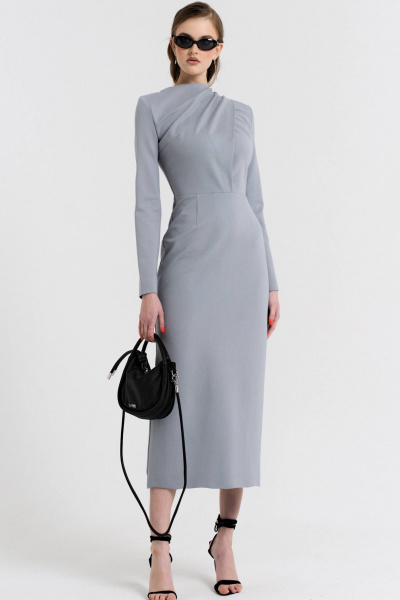 Платье MilMil 1096-2 Москва/серый - фото 5