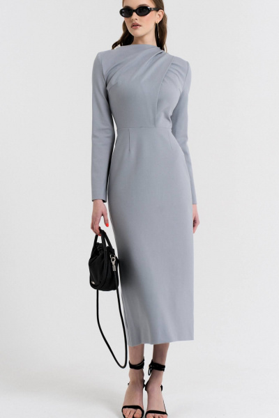 Платье MilMil 1096-2 Москва/серый - фото 4