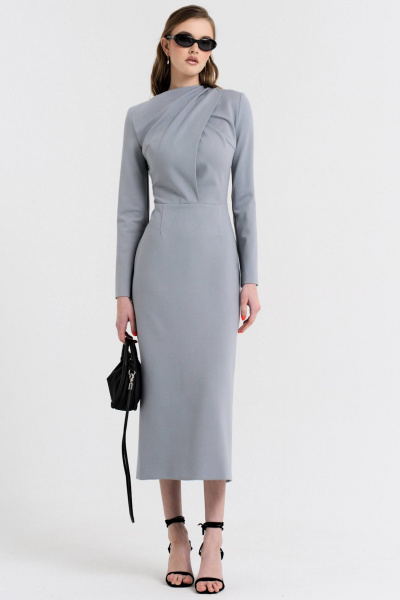 Платье MilMil 1096-2 Москва/серый - фото 3