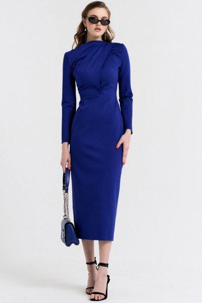 Платье MilMil 1096-3 Москва/синий - фото 3