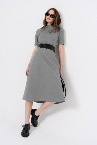 Платье, пояс MilMil 1103 Амстердам/серый - фото 7