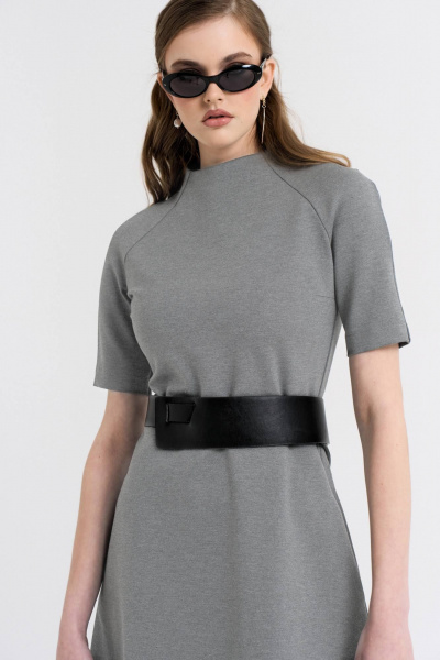 Платье, пояс MilMil 1103 Амстердам/серый - фото 5